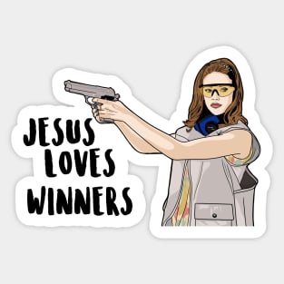 Jesus Loves Winners - Denise Richards in Drop Dead Gorgeous Sticker